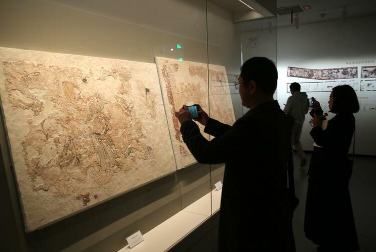 唐韓休墓壁畫首次對外集中展出 目前暫時只對科研相關(guān)人員開放